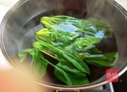 蒸鱼豉油菠菜卷的做法图解5