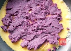 奶香紫薯鸡蛋卷的做法图解5