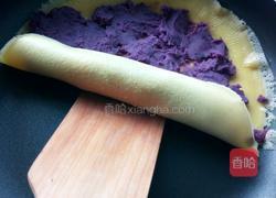 奶香紫薯鸡蛋卷的做法图解6