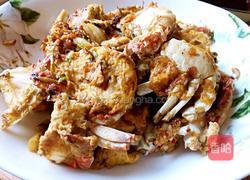 螃蟹炒蛋的做法图解5