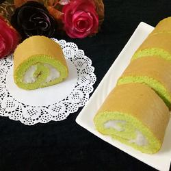 菠菜山药泥蛋糕卷的做法[图]