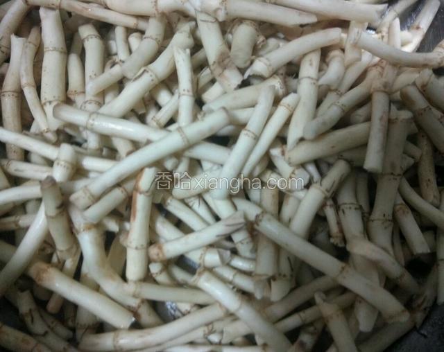 鱼腥草根掰成小段（也可以切成小段）