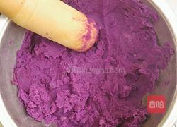 奶酪酸奶紫薯球的做法图解3