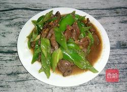 尖椒炒鸭心的做法图解8