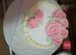 Illustration of how to make a cream cake 11