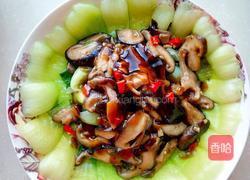香菇油菜的做法图解3