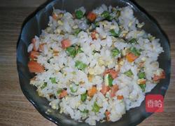 胡萝卜豆角鸡蛋炒饭的做法图解9