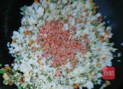 胡萝卜豆角鸡蛋炒饭的做法图解8