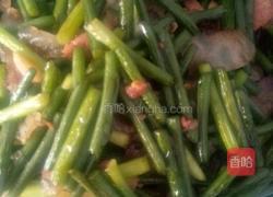 蒜毫炒腊肉的做法图解8