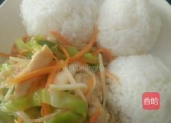 滑肉三丝饭团的做法图解6