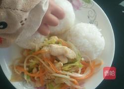 滑肉三丝饭团的做法图解7