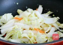 白菜炒年糕的做法图解6