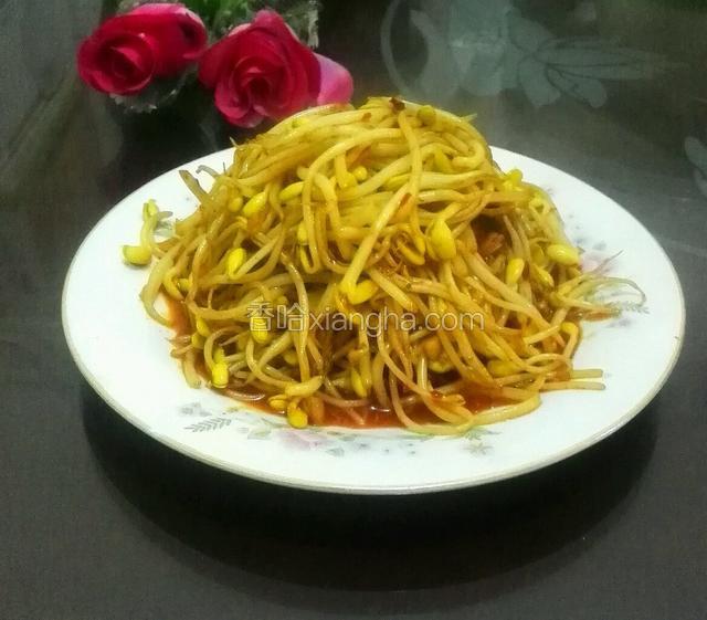 老干妈炝豆芽