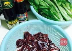 蚝油牛𦟌捞麦菜的做法图解1
