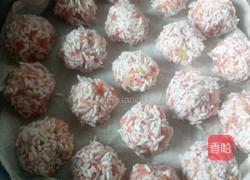 红萝卜珍珠丸子的做法图解9