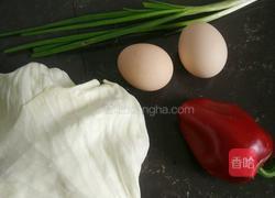 包菜蛋炒饭的做法图解1