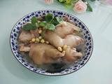 小黄豆炖猪脚肉骨头的做法[图]