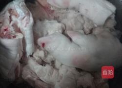 小黄豆炖猪脚肉骨头的做法图解5
