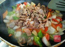 香炒鸭杂的做法图解7