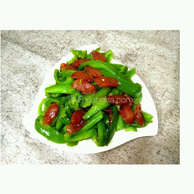 青椒炒腊肠
