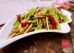 蒜薹炒肉的做法图解9