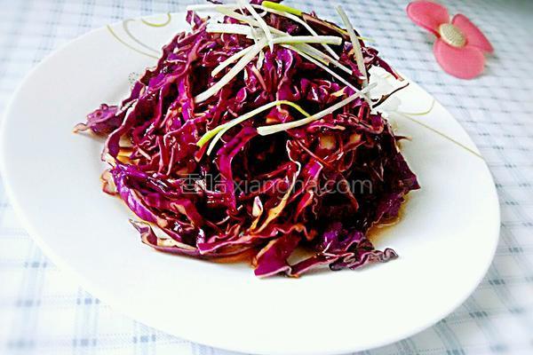凉拌紫包菜