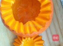 南瓜糯米盅的做法图解3