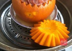 南瓜糯米盅的做法图解12