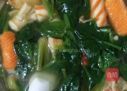 菠菜三鲜汤的做法图解5