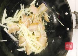 蒜苗腊肉炒土豆丝的做法图解5