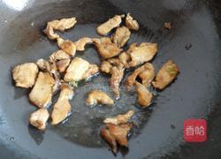 肉片炒花菜的做法图解5