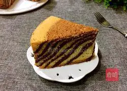 Zebra pattern chiffon cake (eight inches) recipe illustration 22