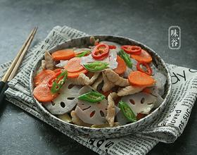 胡萝卜炒藕片[图]