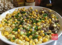 瘦肉丁蒸玉米粒的做法图解3