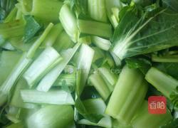 红焖肉油菜的做法图解1