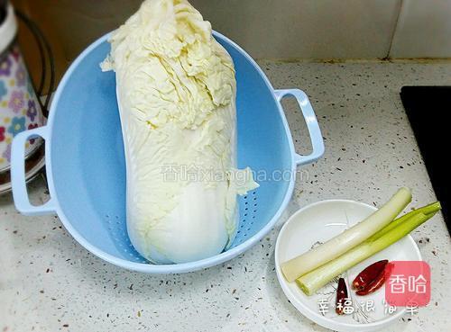 准备好食材。