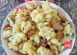 菜花炒肉的做法图解12
