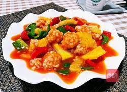 凤梨虾球的做法图解1