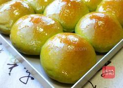 菠菜面豆沙小餐包的做法图解17