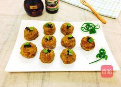 烤鸡蛋黄肉丸子的做法图解15