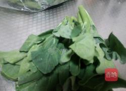 芥兰黄豆的做法图解3