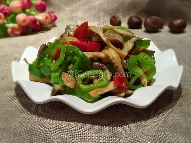 双椒蘑菇