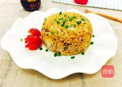 黑芝麻酱油炒饭的做法图解8