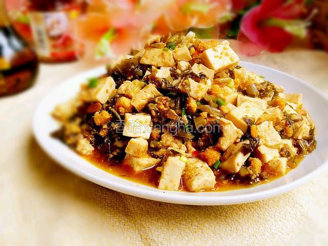 鱼籽腌菜豆腐