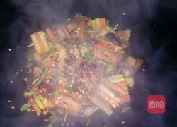 美丽酸菜串炒腊肉的做法图解4