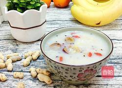 燕麦香蕉果仁粥的做法图解6