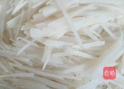 炒白萝卜的做法图解2