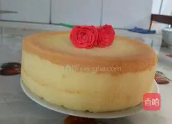 Illustration of how to make eight-inch chiffon cake embryo 19
