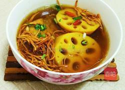 虫草花莲藕骨头汤的做法图解6