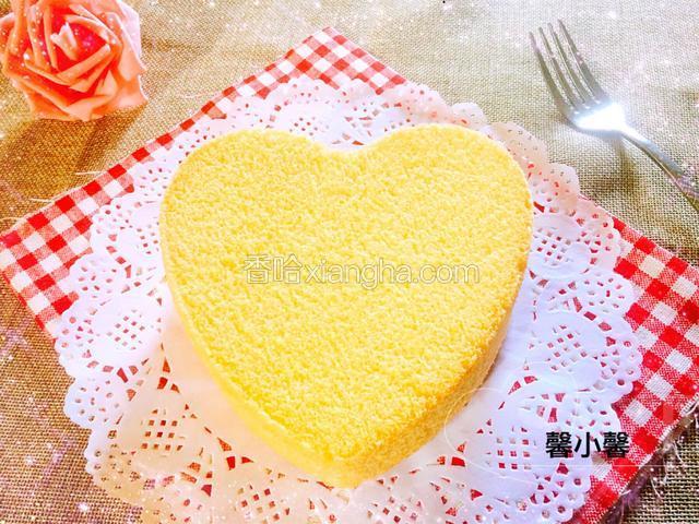 爱心戚风蛋糕（六寸）